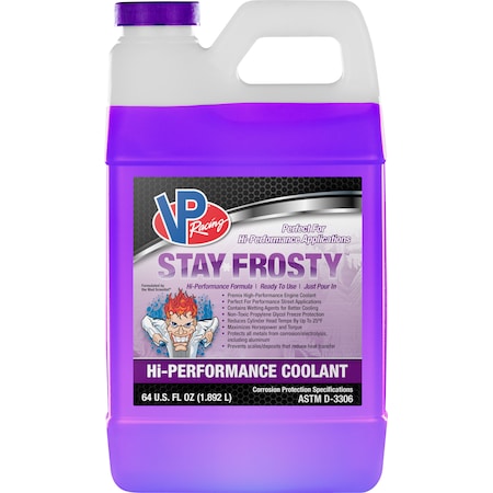 VP RACING FUELS Stay Frosty Hi-Performance Coolant 64oz 4-Pack 2088